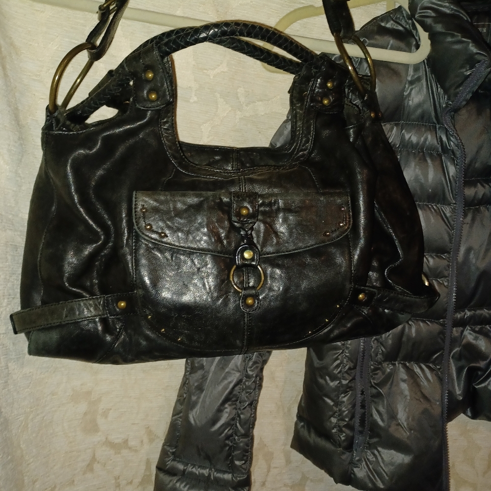 Hayden Harnett leather bag.